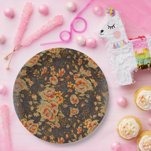 Abstrakte Bleistiftstruktur Pappteller (Party)