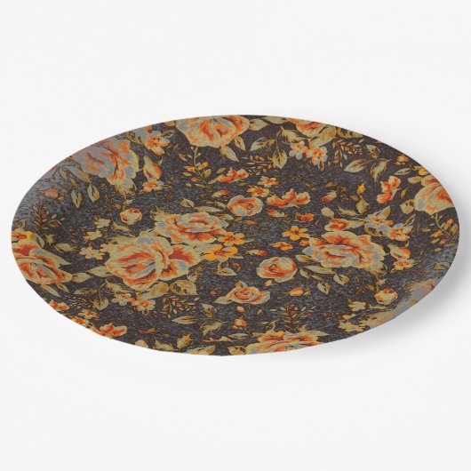 Abstrakte Bleistiftstruktur Pappteller (Schrägansicht)