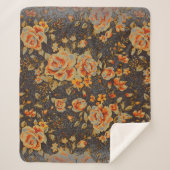 Abstrakte Bleistiftstruktur Sherpadecke (Vorderseite)