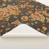 Abstrakte Bleistiftstruktur Sherpadecke (3/4)