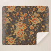 Abstrakte Bleistiftstruktur Sherpadecke (Vorderseite (Horizontal))