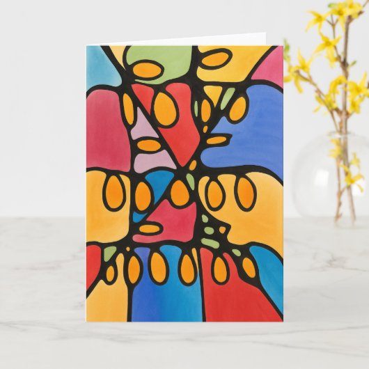 Abstrakte Blindbemerkung Karte (Gelbe Blume)