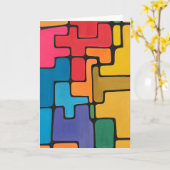 Abstrakte Blindbemerkung Karte (Gelbe Blume)