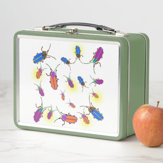 Abstrakte Blitze Metall Brotdose (Beispiel)