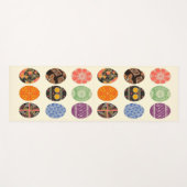 abstrakte Blockdrucke Yogamatte (Vorderseite (Horizontal))