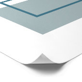 Abstrakte Blöcke 1 Geometrisches Design Poster (Ecke)