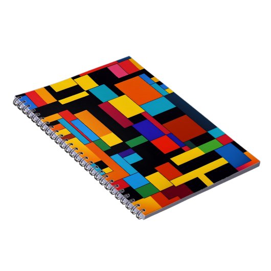 Abstrakte Blöcke in Wüstenfarben Notizblock (Rechte Seite)