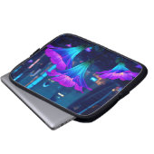Abstrakte Bloominescent 10' Laptopschutzhülle (Vorne Knopf)