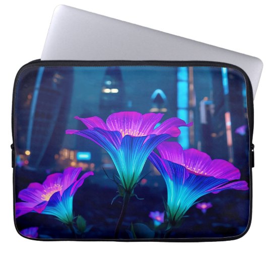 Abstrakte Bloominescent 13' Laptopschutzhülle (Vorderseite)