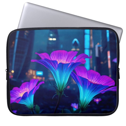 Abstrakte Bloominescent 15' Laptopschutzhülle (Vorderseite)