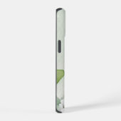 Abstrakte blorweiße Kalmia Latifolia Blume iPhone 15 Hülle (Rechte Seite)