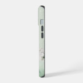 Abstrakte blorweiße Kalmia Latifolia Blume iPhone 15 Hülle (Linke Seite)