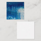 Abstrakte Blue Flat Note Card Mitteilungskarte (Vorne/Hinten)