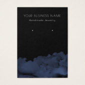 Abstrakte Blue Ink Wash Earring Display Cards (Vorderseite)