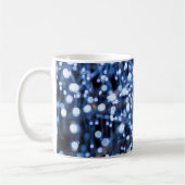 Abstrakte Blue Lights Kaffee-Tasse Kaffeetasse (Links)