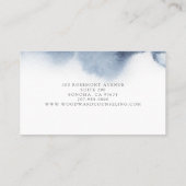 Abstrakte Blue-Serene-Visitenkarte Visitenkarte (Rückseite)