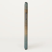 Abstrakte Blues Brown Art Case-Mate iPhone Hülle (Hinten/Rechts)