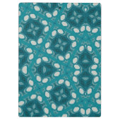 Abstrakte Blues Klemmbrett (Rückseite)