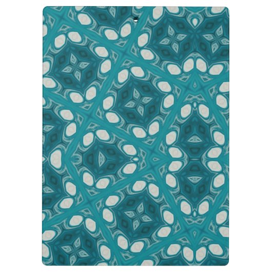 Abstrakte Blues Klemmbrett (Rückseite)