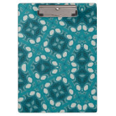 Abstrakte Blues Klemmbrett (Vorderseite)