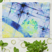 Abstrakte Blues Küchentücher Vorlage (Gefaltet)