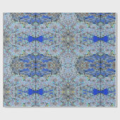 Abstrakte Blues-Lavendel Geschenkpapier (Flach)