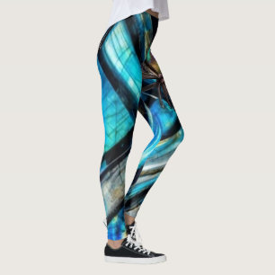 Abstrakte Blues Leggings