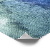 Abstrakte Blues Poster (Ecke)