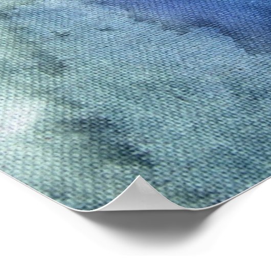 Abstrakte Blues Poster (Ecke)