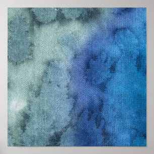 Abstrakte Blues Poster