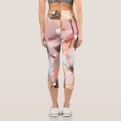 ABSTRAKTE BLUME 1 CAPRI LEGGINGS (Rückseite)