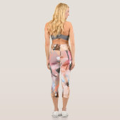 ABSTRAKTE BLUME 1 CAPRI LEGGINGS (Rückseite)