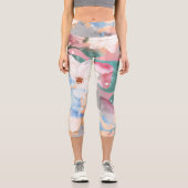 ABSTRAKTE BLUME 1 CAPRI LEGGINGS (Vorderseite)