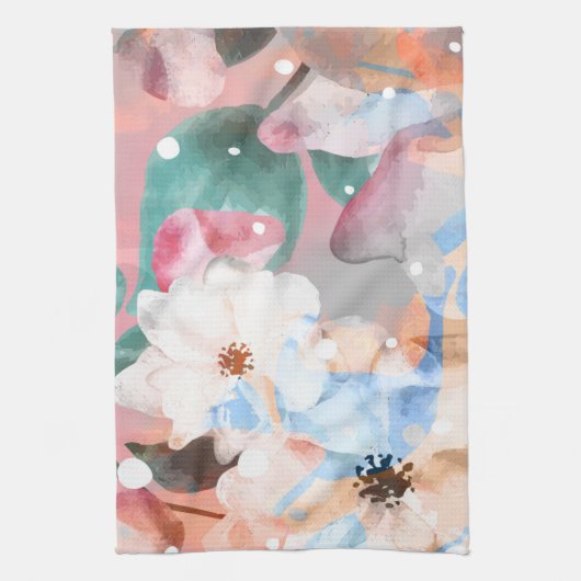 ABSTRAKTE BLUME 1 GESCHIRRTUCH (Vertikal)