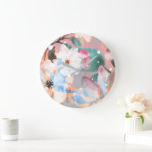 ABSTRAKTE BLUME 1 GROßE WANDUHR (Zuhause)
