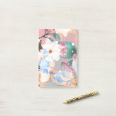 ABSTRAKTE BLUME 1 POST-IT KLEBEZETTEL (Auf Schreibtisch)