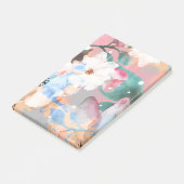 ABSTRAKTE BLUME 1 POST-IT KLEBEZETTEL (angewinkelt)