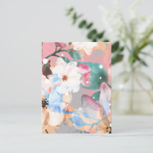 ABSTRAKTE BLUME 1 POSTKARTE