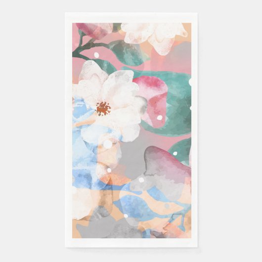 ABSTRAKTE BLUME 1 SERVIETTE (Vorderseite)