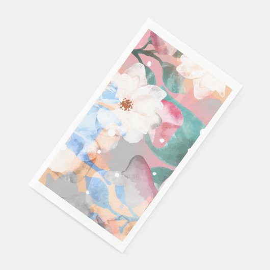 ABSTRAKTE BLUME 1 SERVIETTE (Ecke)