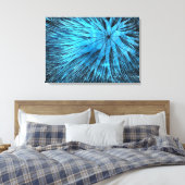 Abstrakte Blume 5 - Canvas Print Leinwanddruck (Insitu (Schlafzimmer))
