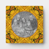 Abstrakte Blume Art Add Your Foto Fotoplatte (Vorderseite)