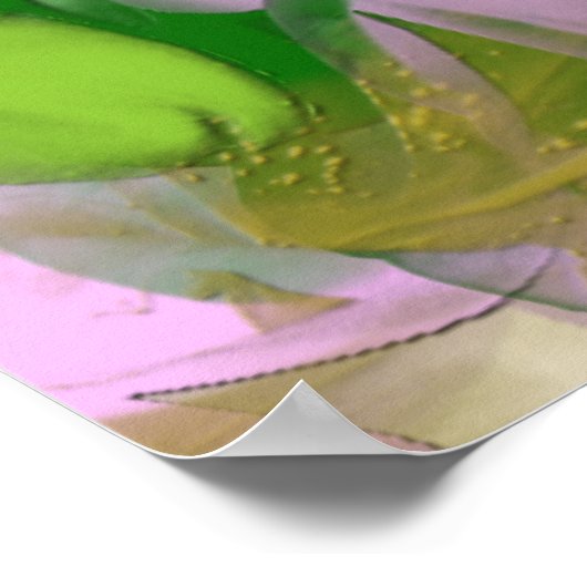 Abstrakte Blume Art Canvas Print Poster (Ecke)