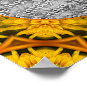 Abstrakte Blume Art Frame erstellen Sie Ihr eigene Poster (Ecke)