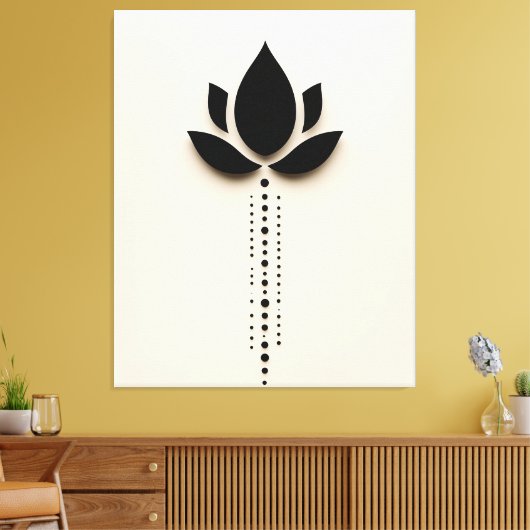 Abstrakte Blume Art Leinwanddruck (Insitu (Wohnzimmer))