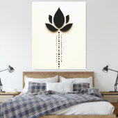 Abstrakte Blume Art Leinwanddruck (Insitu (Schlafzimmer))