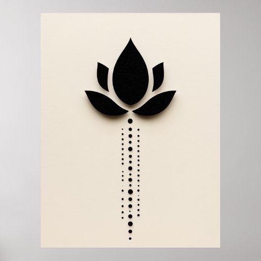 Abstrakte Blume Art Poster (Vorne)