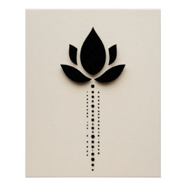 Abstrakte Blume Art Poster