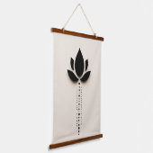 Abstrakte Blume Art Wandteppich Mit Holzrahmen (Gewinkelt)