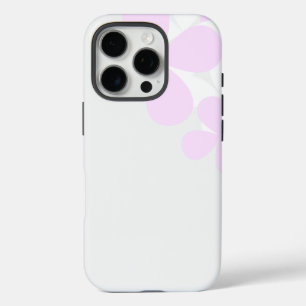 Abstrakte Blume auf Light Gray iPhone 16 Pro Hülle